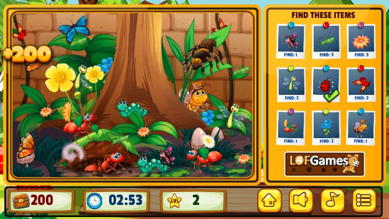 Jogo Insect Hidden Objects Insects - Jogo Online - Joga Agora | Jogojogar