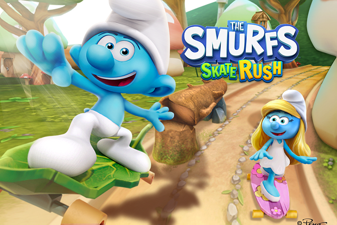 Os Smurfs Skate Rush