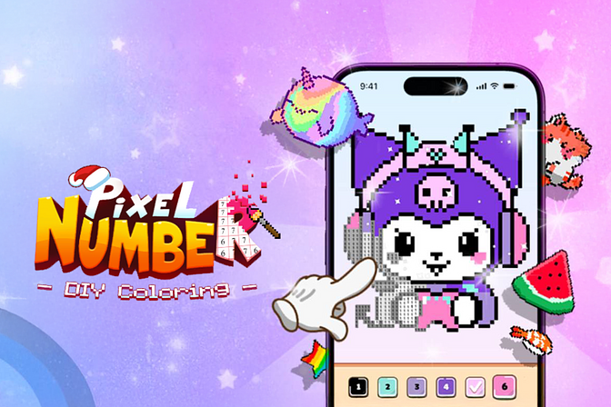 Pixel Number: DIY Coloring