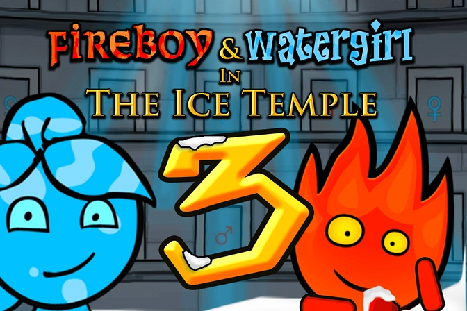 Fireboy and Watergirl 3 no Templo de Gelo - Jogue agora