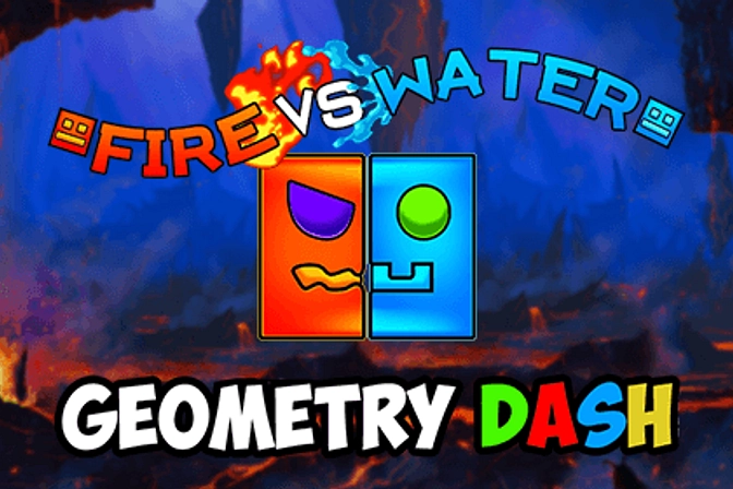 Jogue Fogo e Água: Geometry Dash, um jogo de Fogo e água